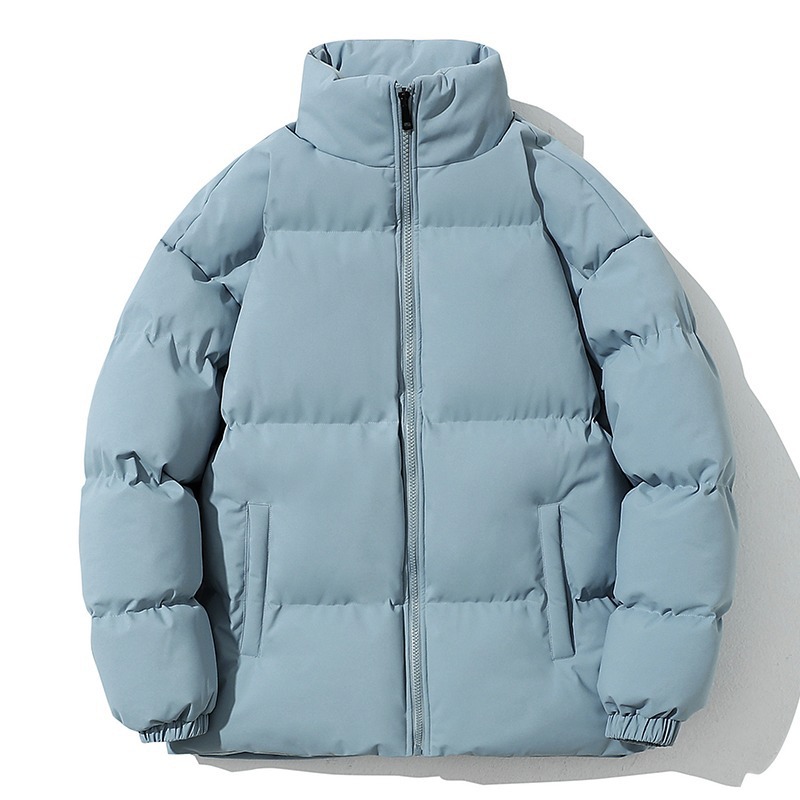 Insulated men's winter jacket with stand-up collar