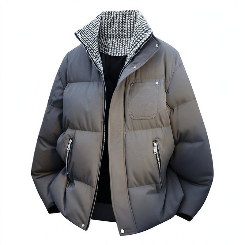 Insulated Stand-Up Collar Winter Jacket for Men and Women