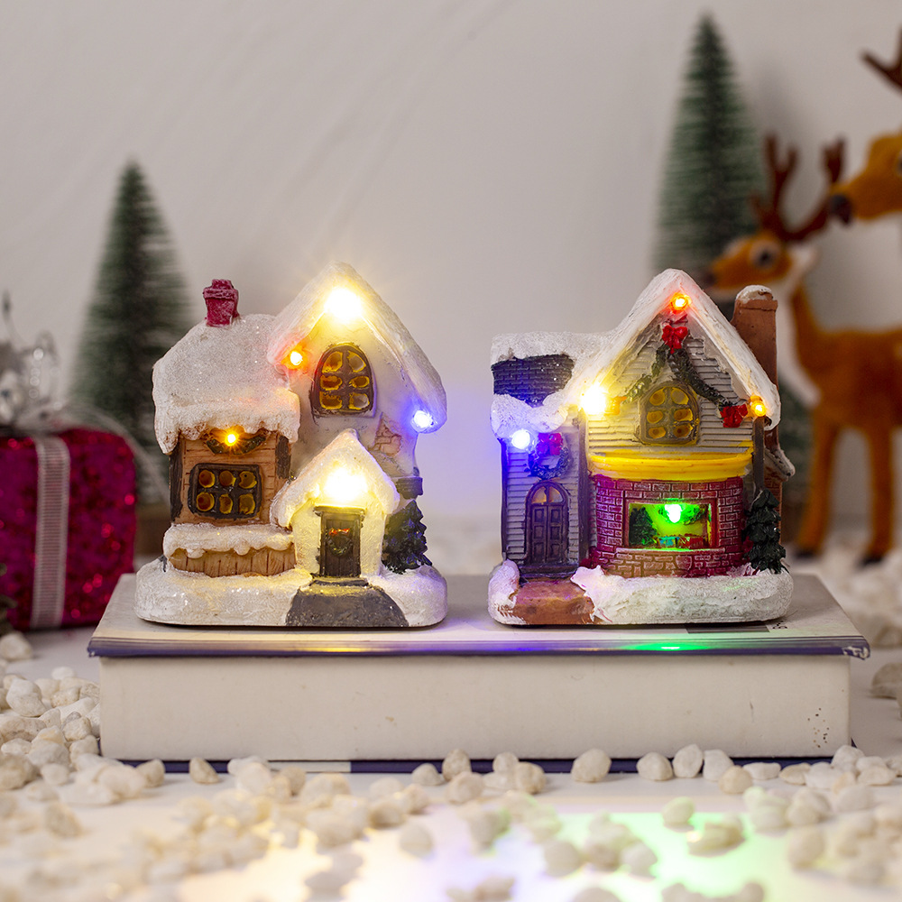 Illuminated Christmas House with LED Light