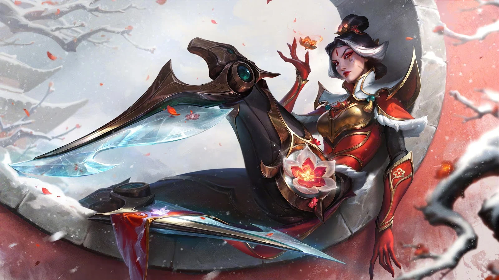 League Of Legends Winterblessed Camille - Digital Art 8K Wallpaper (7680x4320)