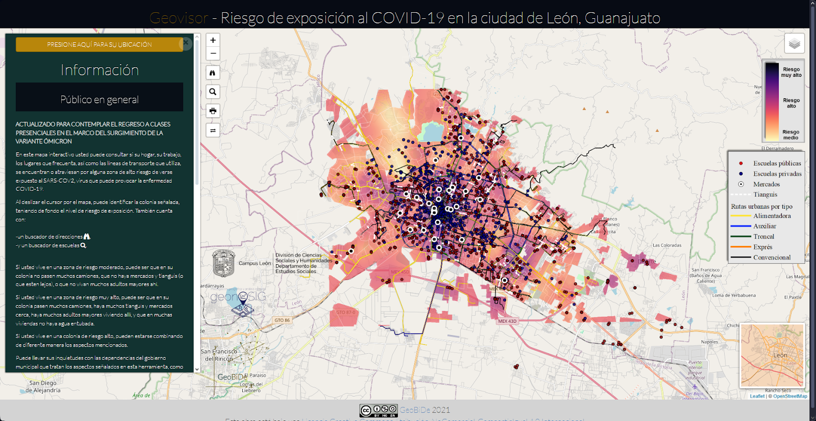 Geovisor feminicidios