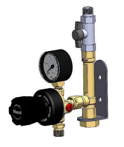 Grade 4.5 CO2 Outlet & Line Valve