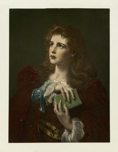 Young woman holding a green book 18611897