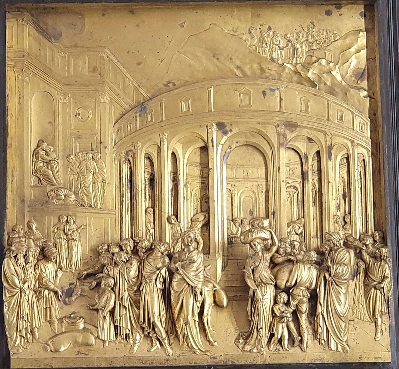 Bức phù điêu 'Câu Chuyện Ông Giuse' của Lorenzo Ghiberti (thế kỷ XV), ghi khắc khoảnh khắc lịch sử dẫn đến sự định cư của các chi tộc tại Ai Cập.