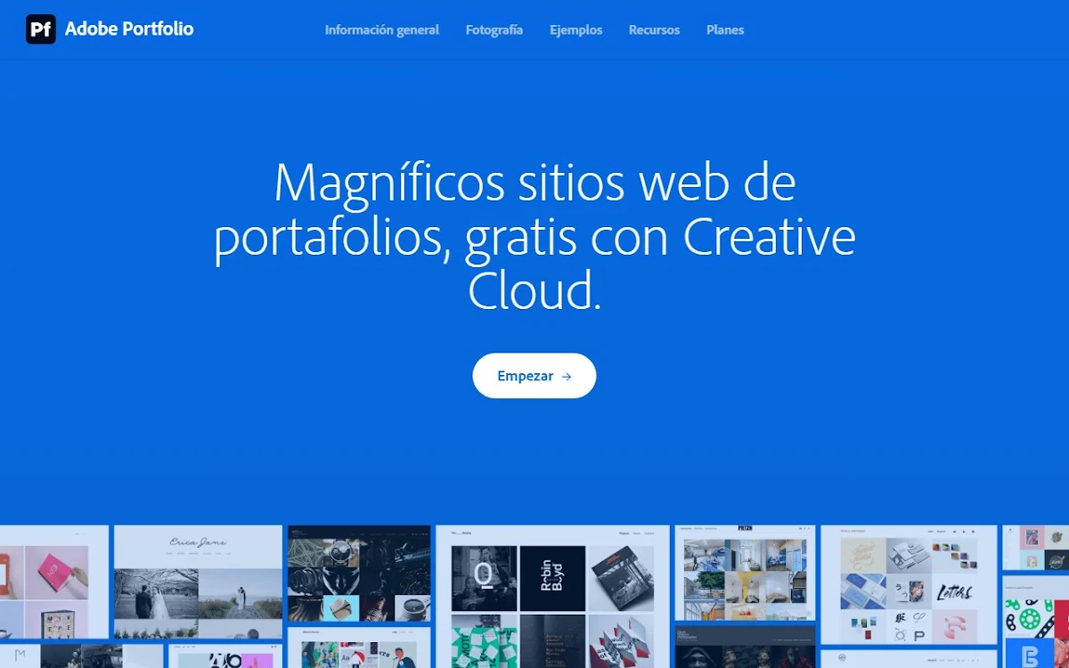 Captura de MyPortfolio