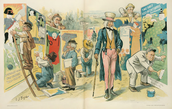 The poster craze in candidateville 1896