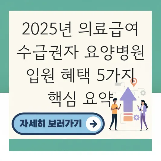 의료급여 수급권자의 요양병원 입원 시 혜택 및 절차 대표 이미지