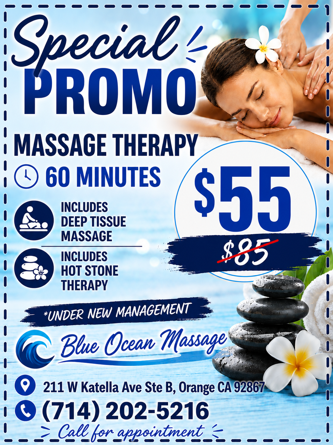 MassageBlue front desk