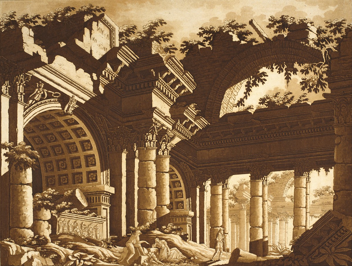 Ruins Of A Temple After 1817