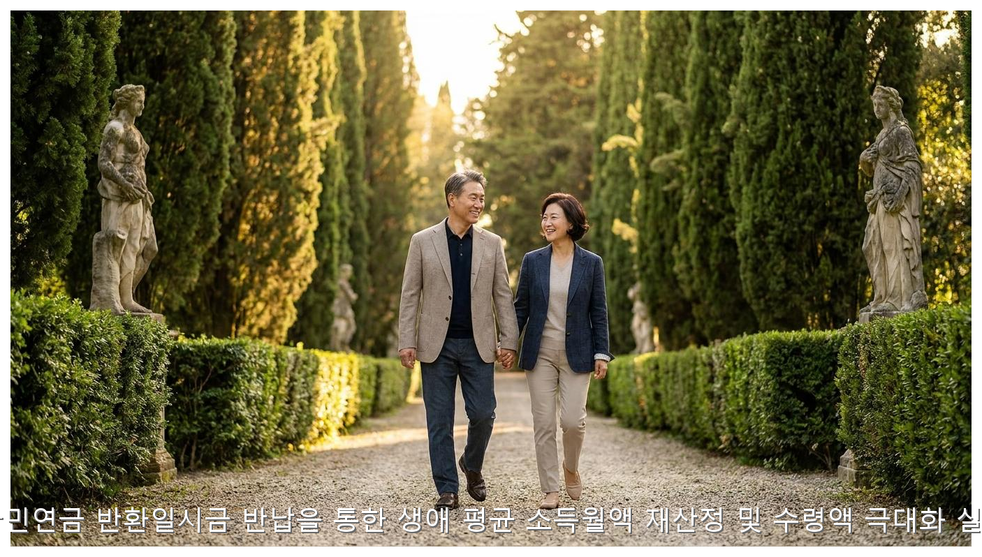 2026년 국민연금 반환일시금 반납을 통한 생애 평균 소득월액 재산정 및 수령액 극대화 실무 가이드 핵심 안내 및 분석 인포그래픽 (4)