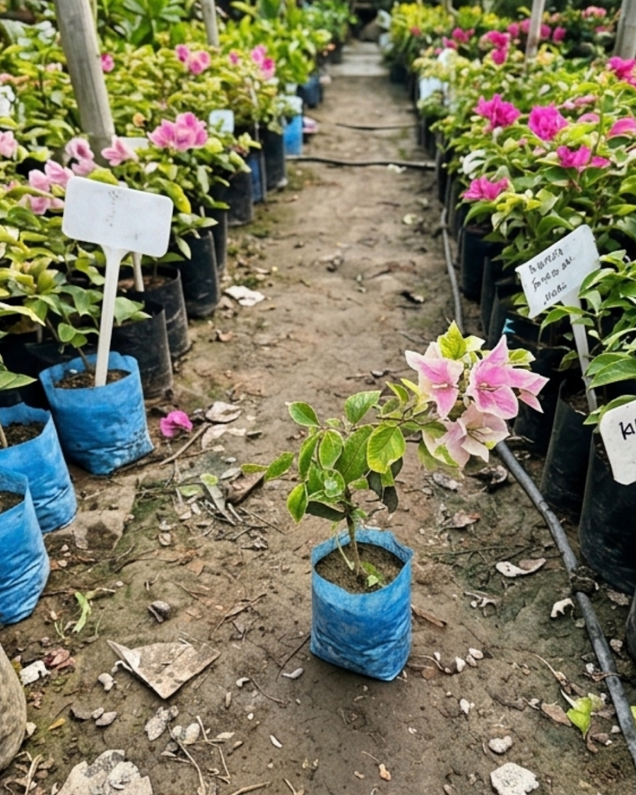 Imported Splash Variegated Bougainvillea Plant — view 3