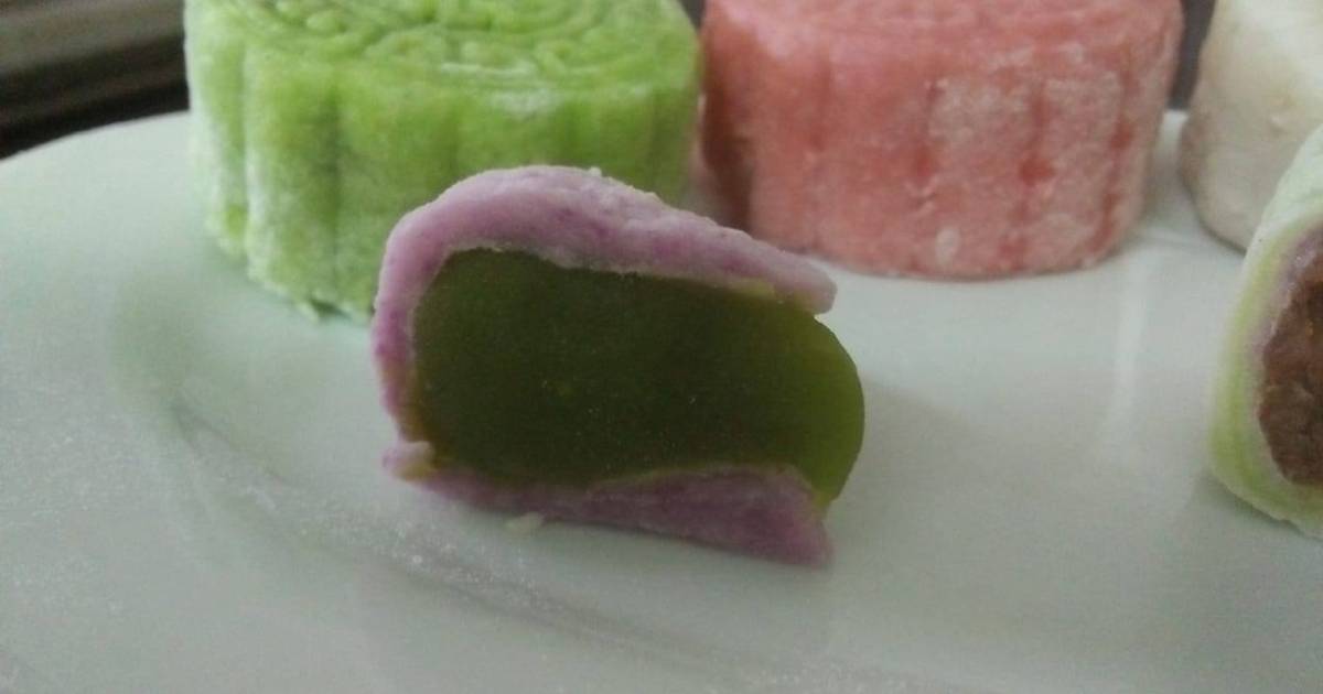 Bánh dẻo có 3 nhân, 4 màu- hn food