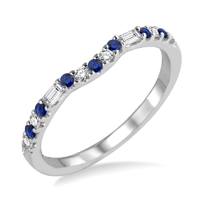 Gemstone & Diamond Fashion Band 46888DHFGSPWG