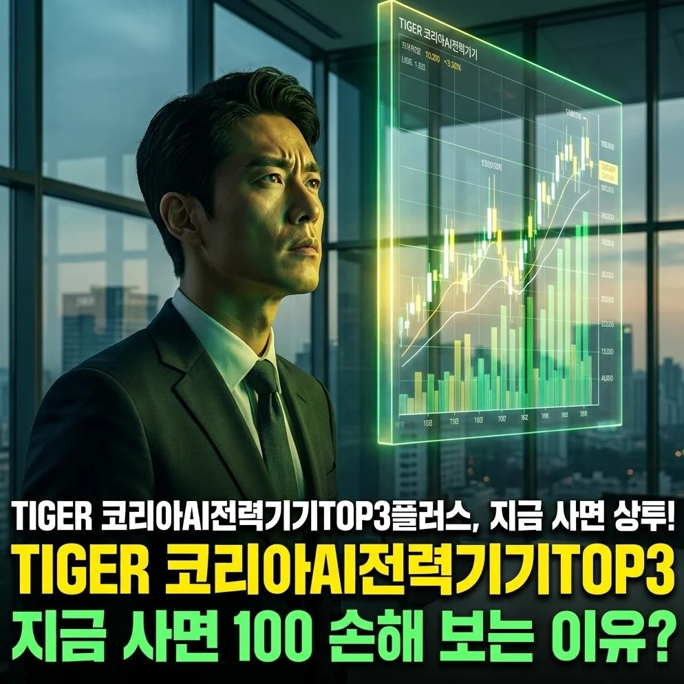 TIGER 코리아AI전력기기TOP3플러스, 지금 들어가면 '상투' 잡고 평생 후회하는 3가지 신호