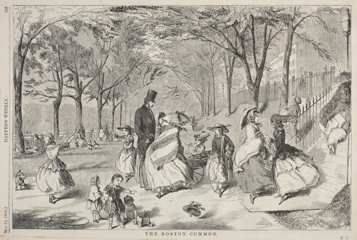 The Boston Common 1858