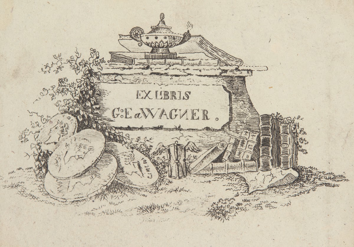 Ekslibris G E Wagner 1870 1900