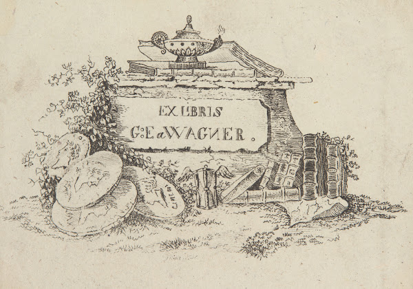 Ekslibris G E Wagner 1870 1900