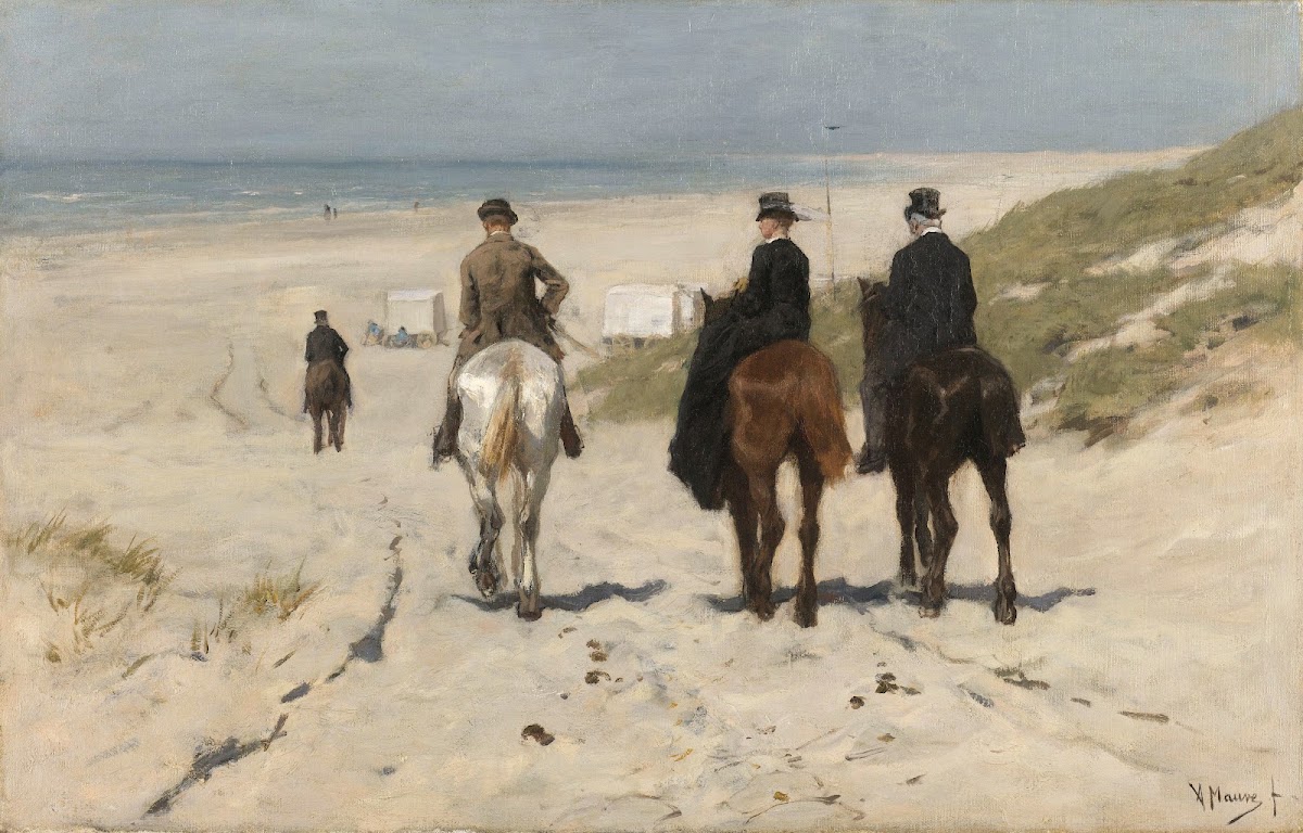 Morning Ride along the Beach 1876