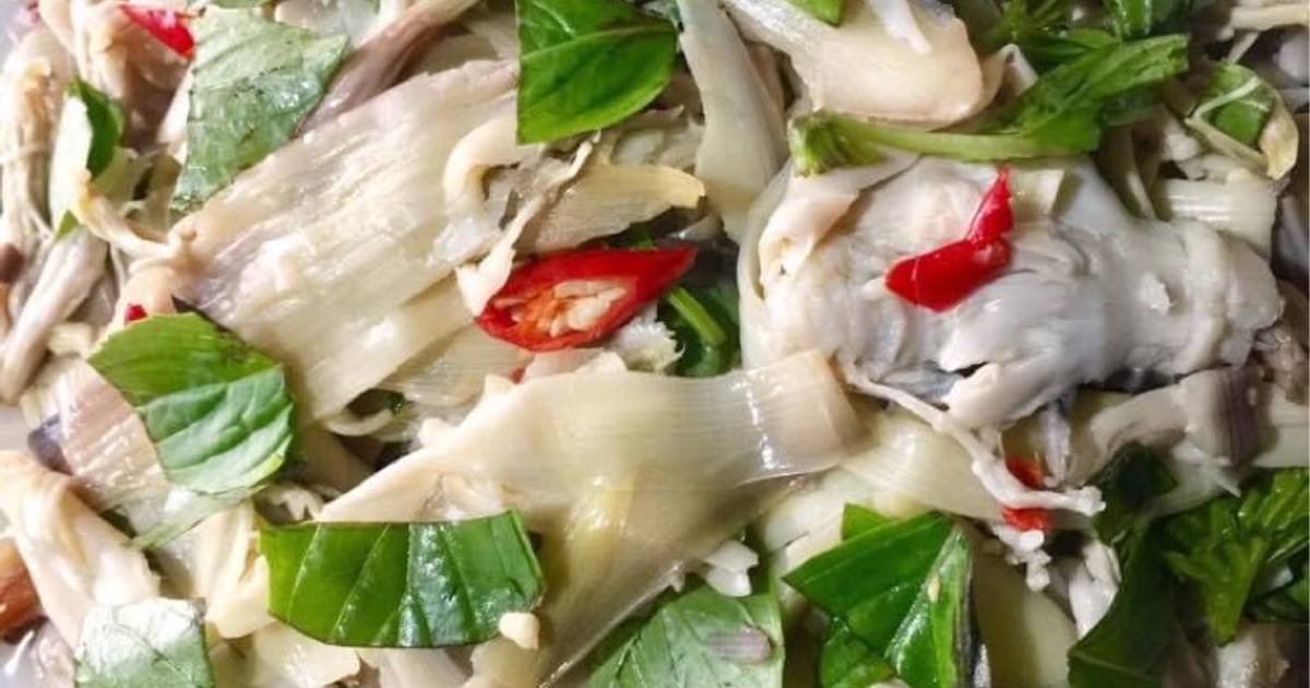 Gỏi bắp chuối luộc