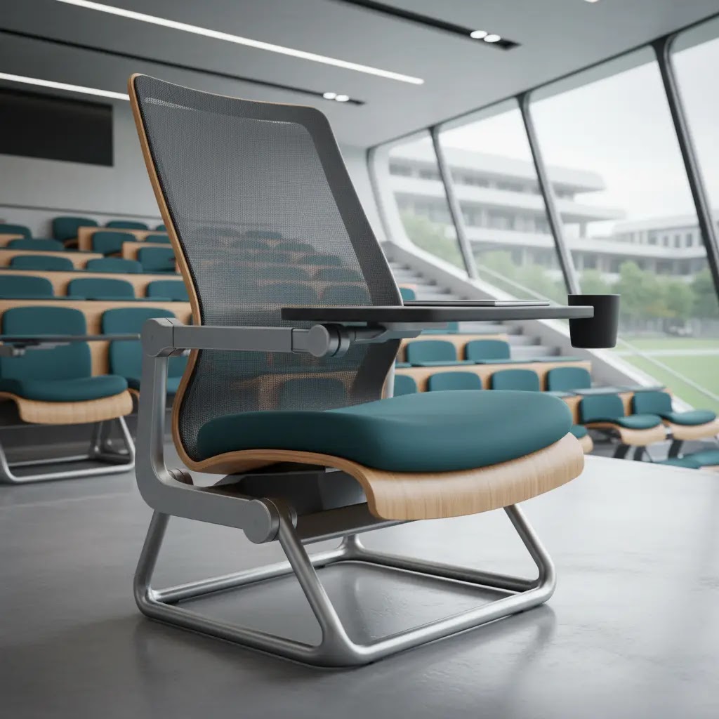 Desain Kursi Kuliah Lipat Ergonomis untuk Penggunaan Jangka Panjang