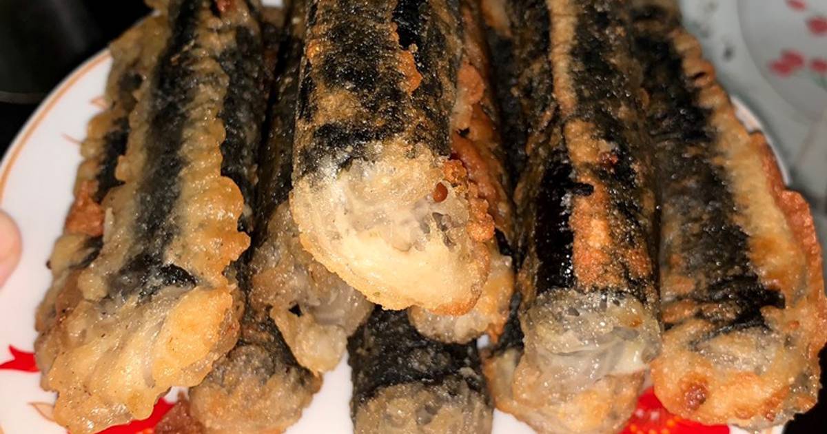 Miến cuộn rong biển chiên giòn