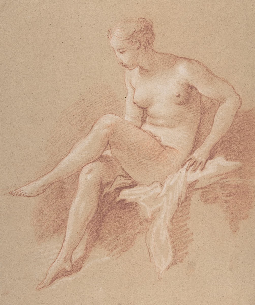 Seated female nude 1742