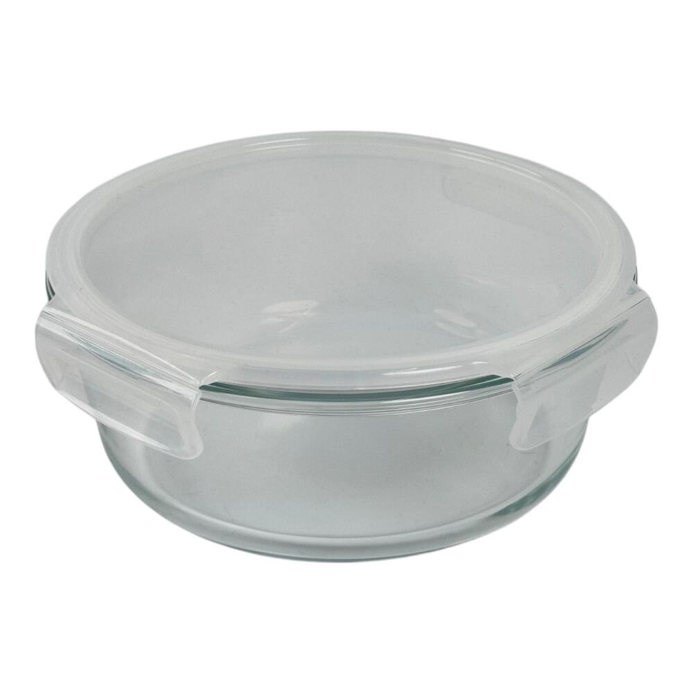 Contenedor redondo de vidrio con tapa hermética Concepts™ 1.3 L