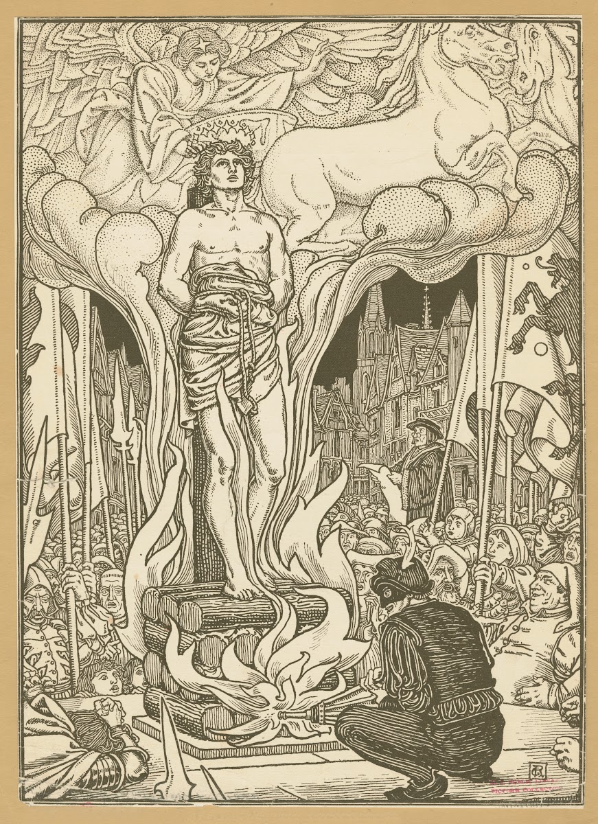 And last of all they burned him to ashes at the stake Thus came Faithful to his