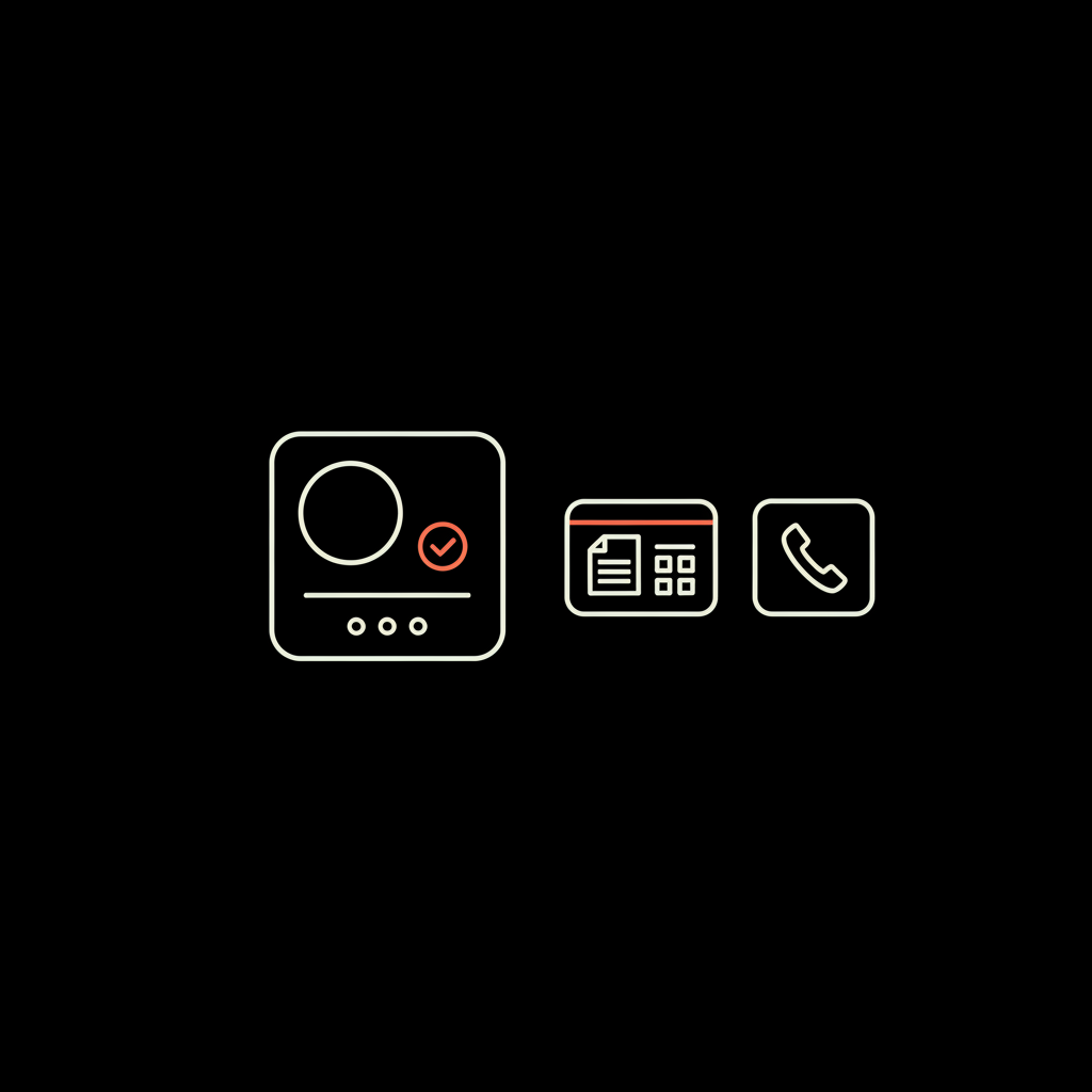 Do verified accounts get paid on Instagram - minimalist 2D vector infographic of a verified Instagram profile card with media kit and contact icons on black background