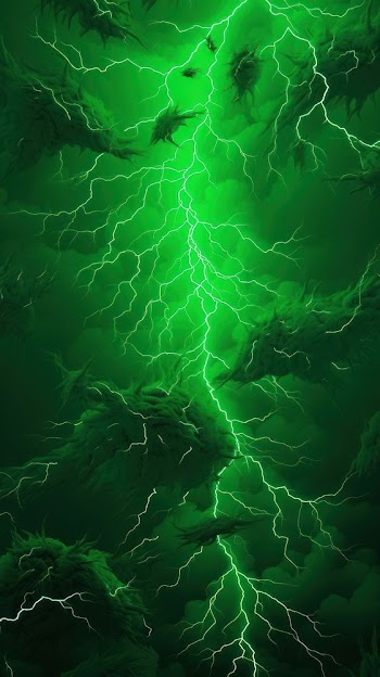 Green Thunderstorm Picture
