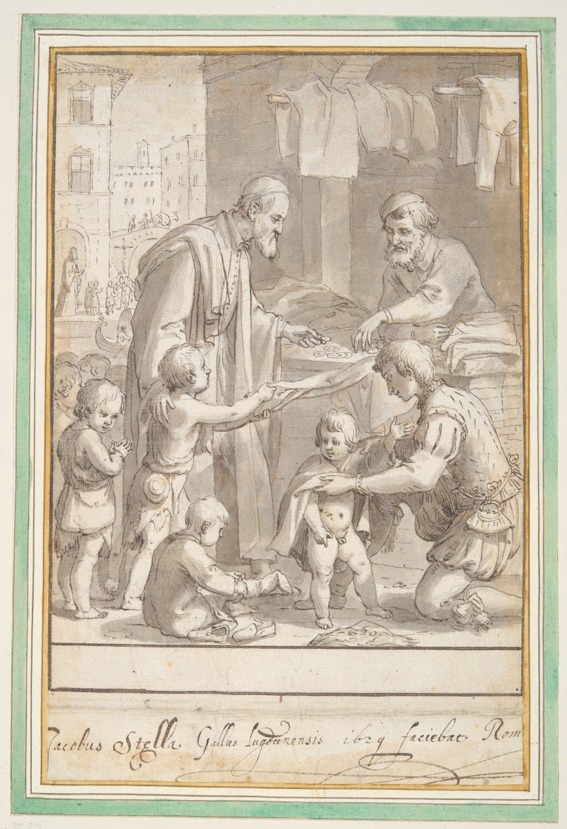 Saint Philip buying clothes forchildren 1629