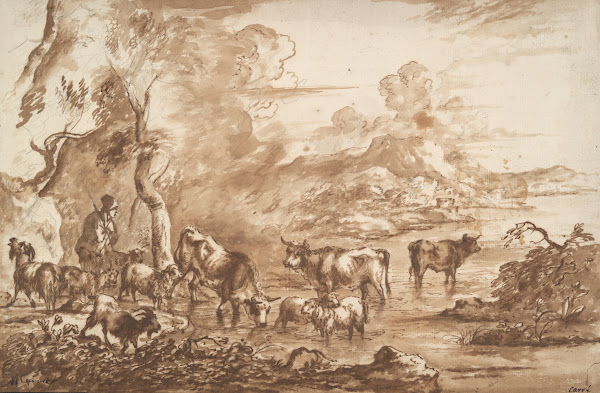 Cattle in a watering place late 17thearly 18thcentury