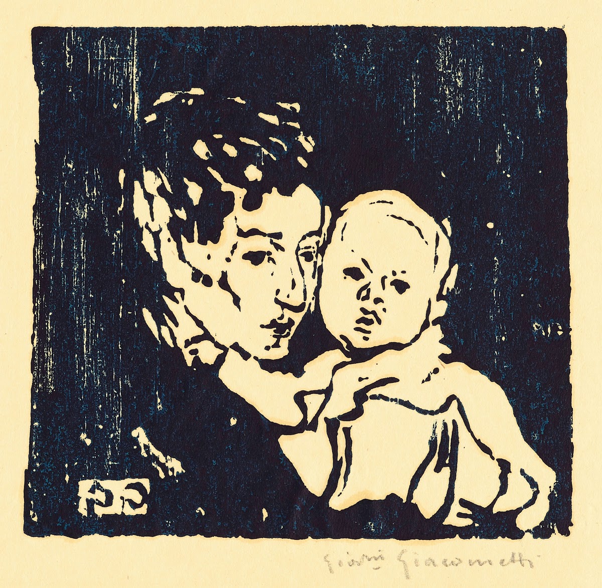 Mutter und Kind l  Annetta mit Bruno 1908