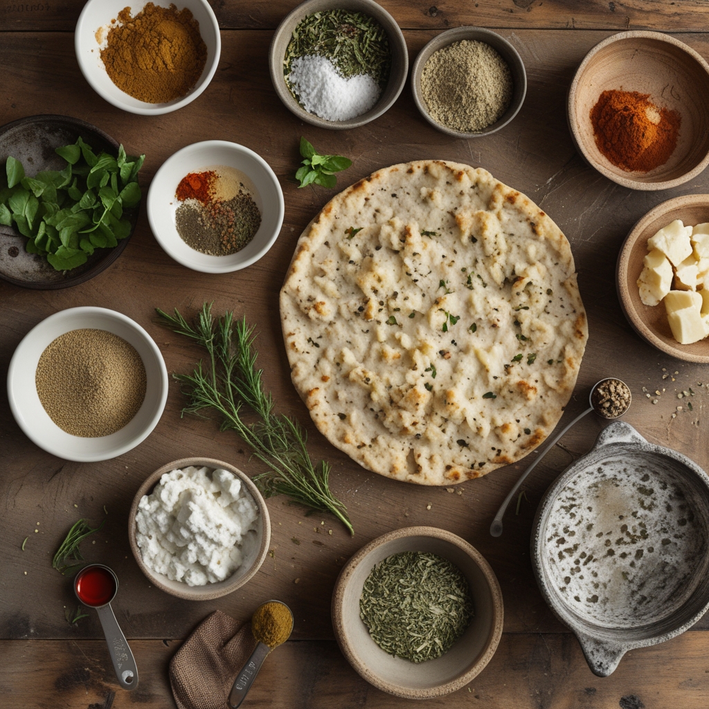Ingredients for Viral Cottage Cheese Flatbread Easy Homemade Recipe for Quick Meals