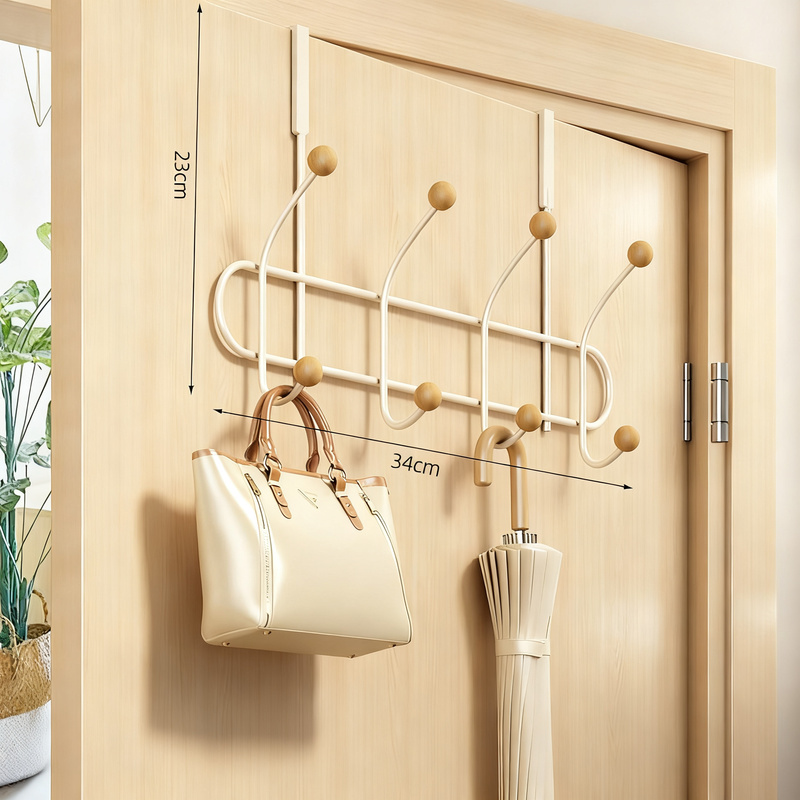 Multi-layer wall hook made of steel, 8–14 hooks