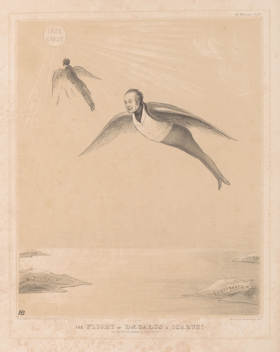 The flight of Daedalus and Icarus Illustrated under a new aspect 1844 1847