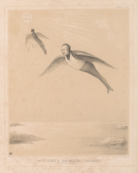 The flight of Daedalus and Icarus Illustrated under a new aspect 1844 1847