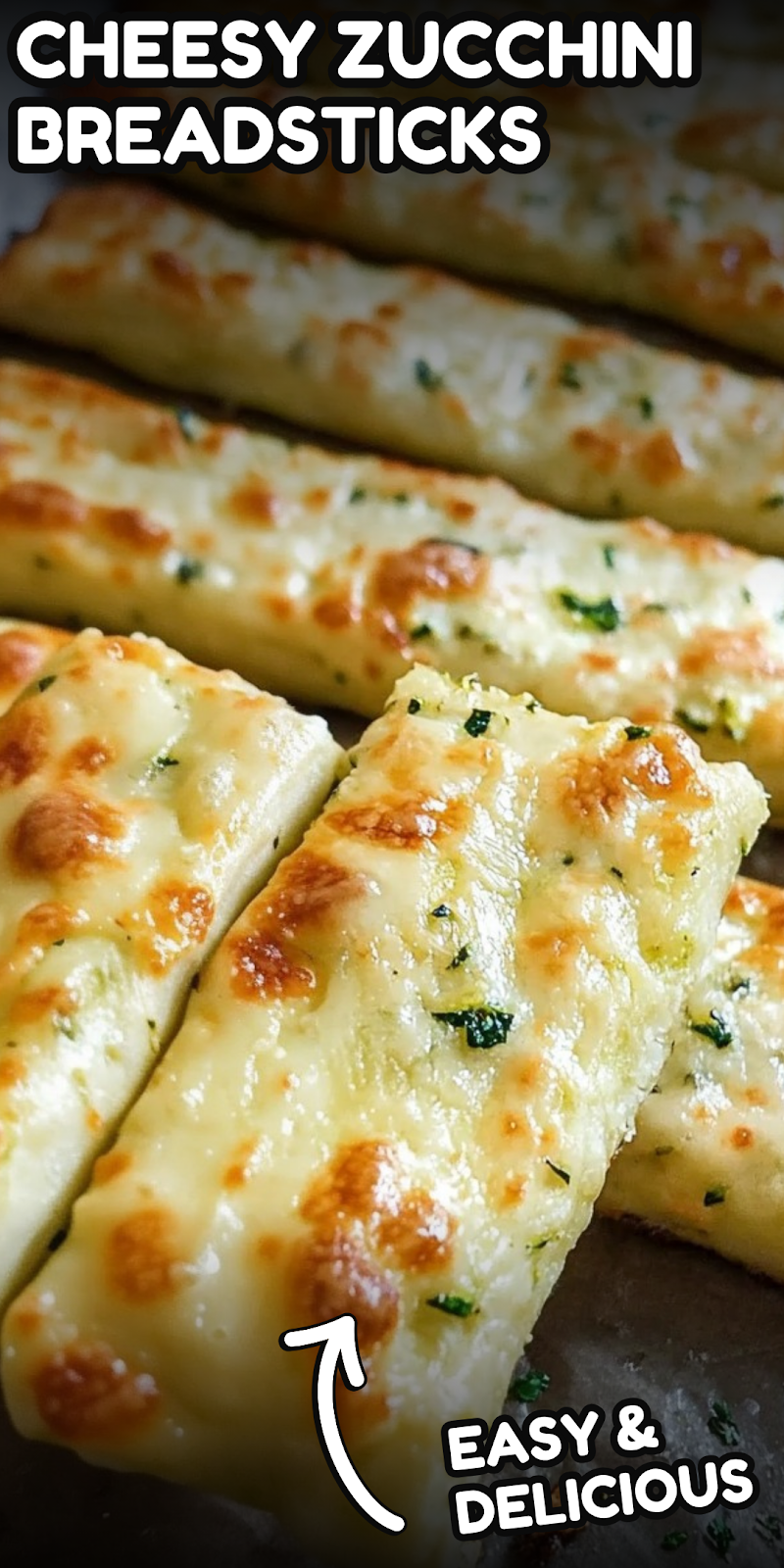 Cheesy Zucchini Breadsticks