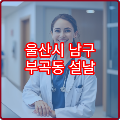 울산시 남구 부곡동 설날 연휴 당번약국 운영시간 정보 정리