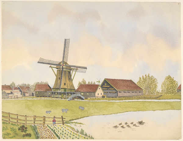 molens oliemolen De Vogelstruis 1930 1940