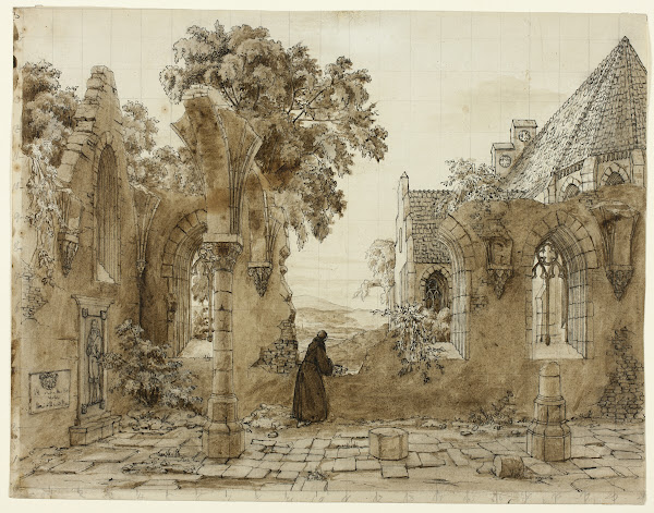 Monk in the Ruins of a Monastery 1820 1830