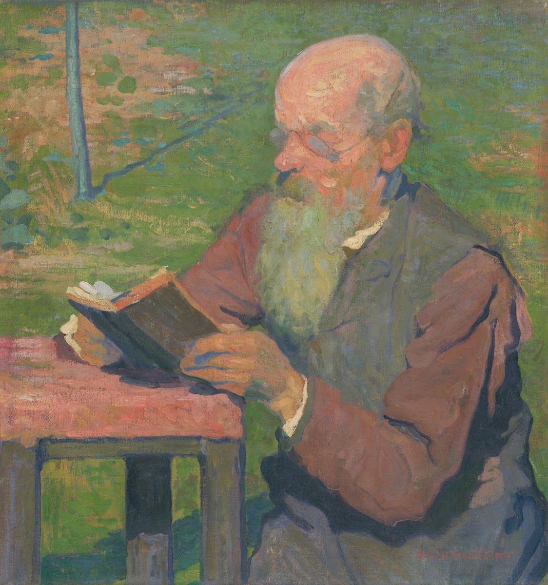 A reading old man 1906