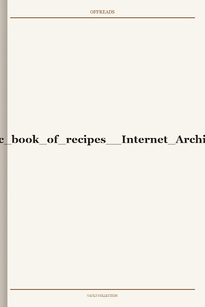Caloric book of recipes Internet Archive
