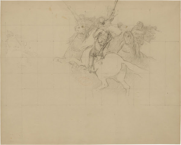 Compositional Study Of A Charging Algerian Horseman