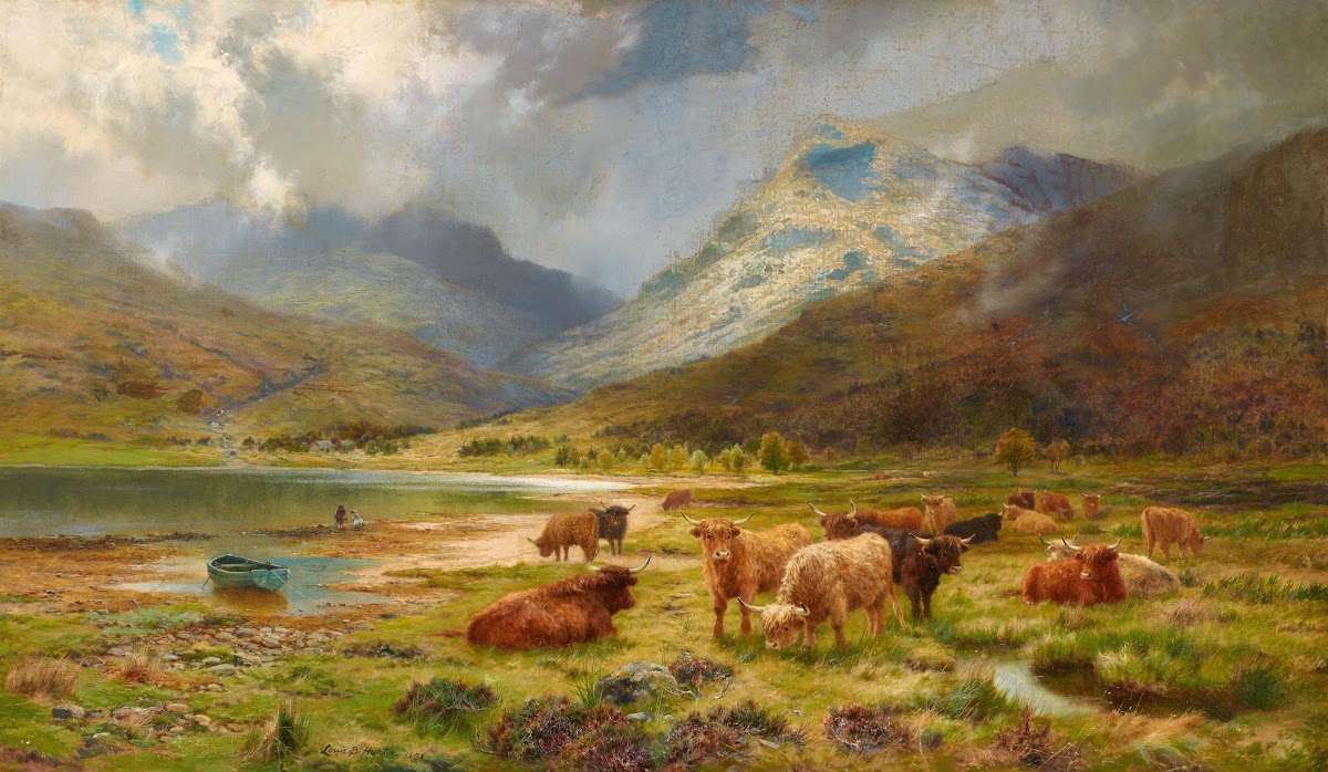 Herde in den Highlands 1895