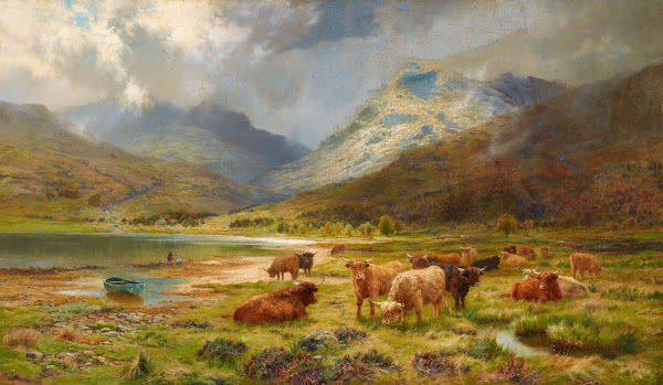 Herde in den Highlands 1895