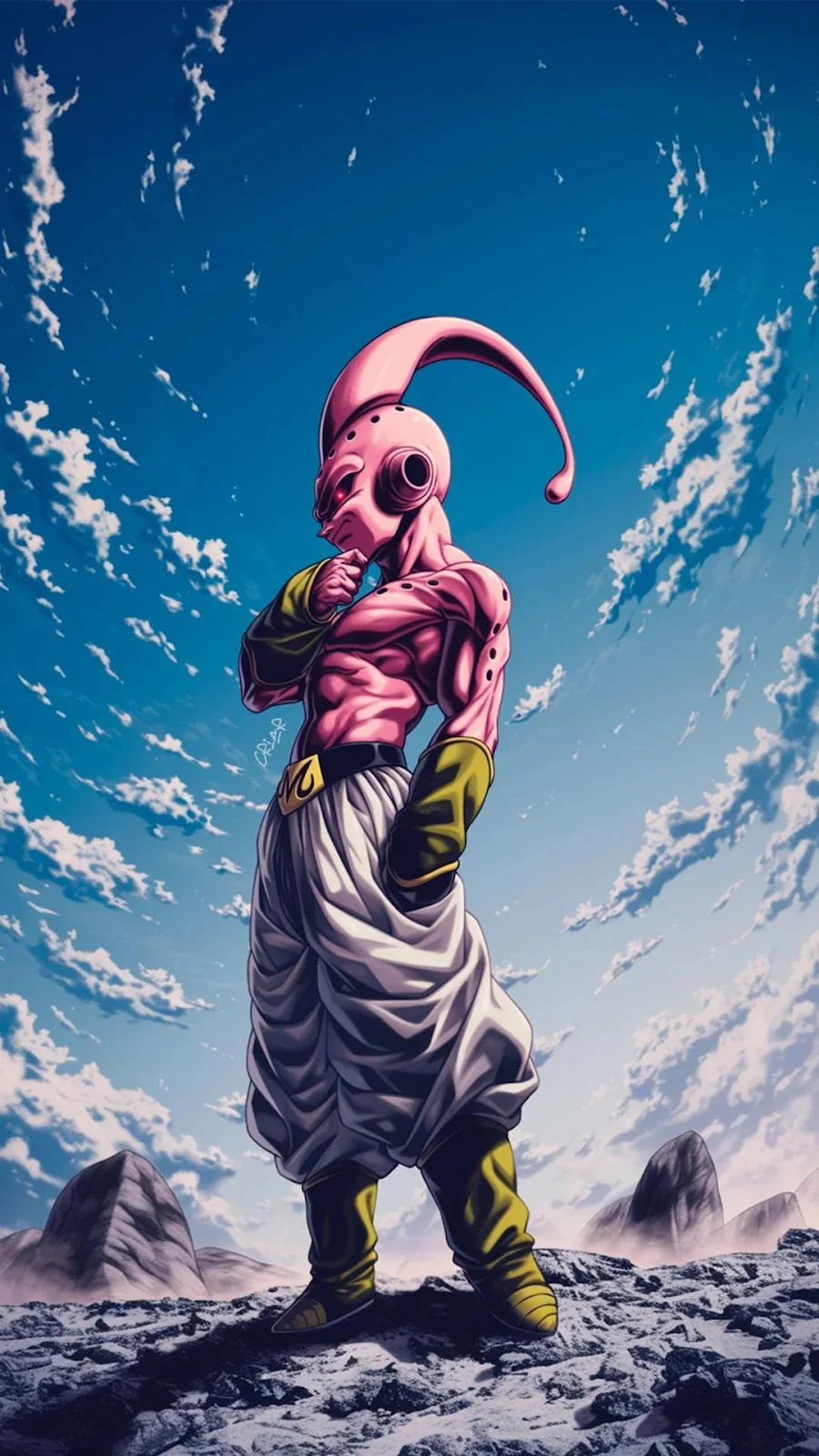 Dragon Ball Z, Majin Buu, Anime, Cartoon Full HD iPhone Wallpaper Background (1080x1920)