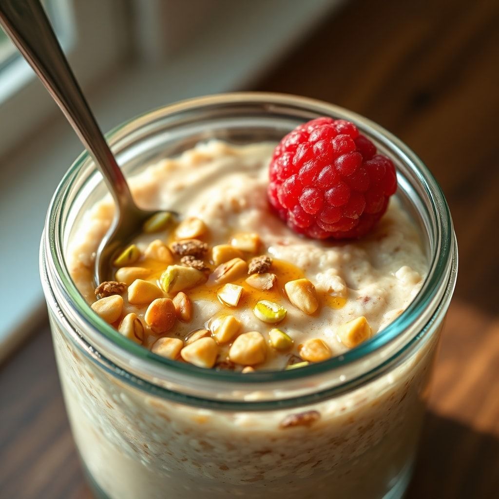 Pistachio Overnight Oats – Easy Make-Ahead Breakfast finished