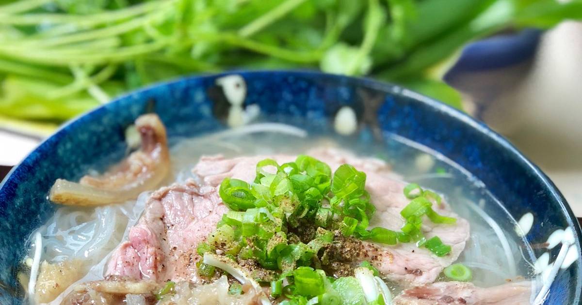 Phở Bò Tái Xối & Cách Nấu Nước Lèo Cho Trong