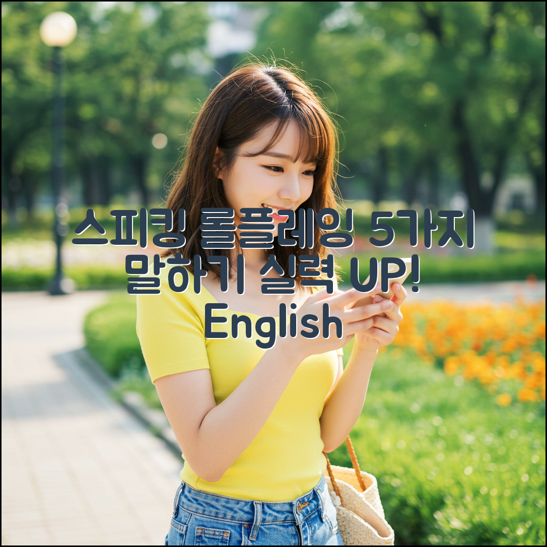 스피킹 역할극 5가지: 말하기 실력 UP!